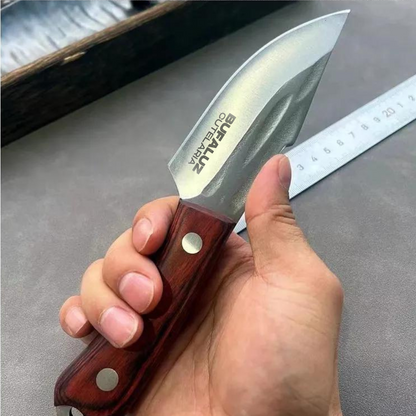 Handmade Knife - Hand-Forged + Leather Sheath