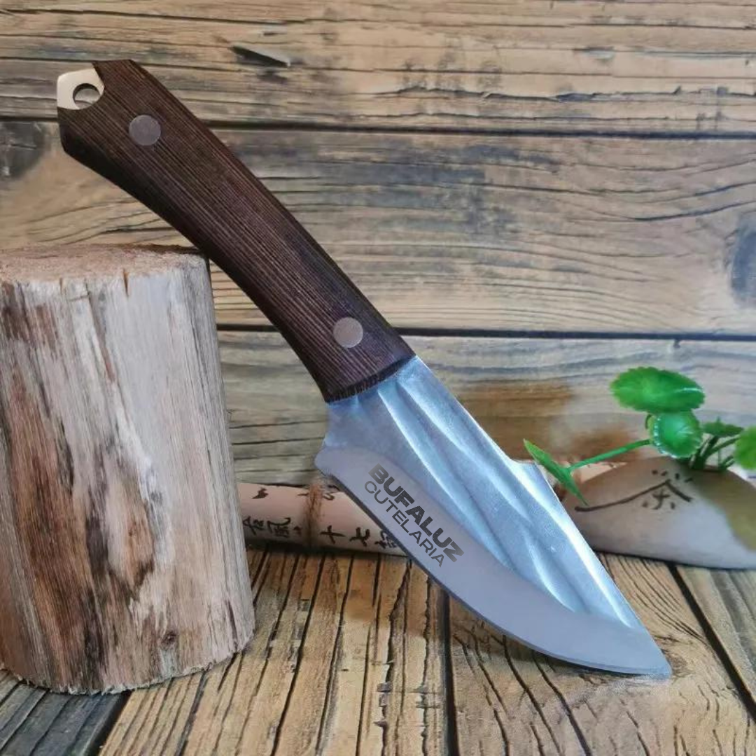 Handmade Knife - Hand-Forged + Leather Sheath