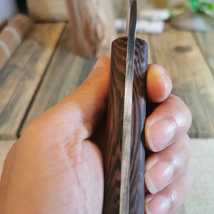 Handmade Knife - Hand-Forged + Leather Sheath