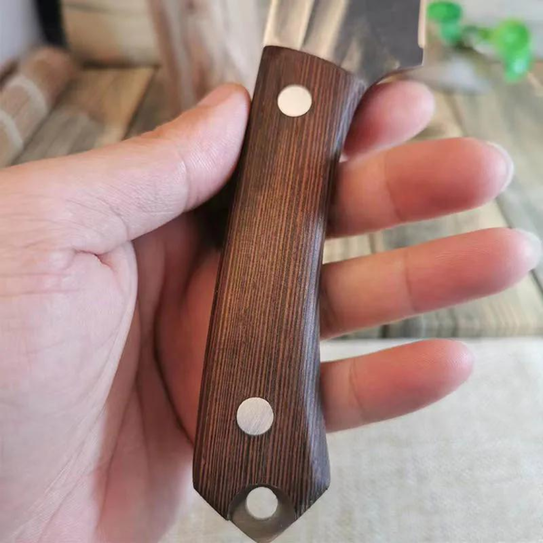 Handmade Knife - Hand-Forged + Leather Sheath