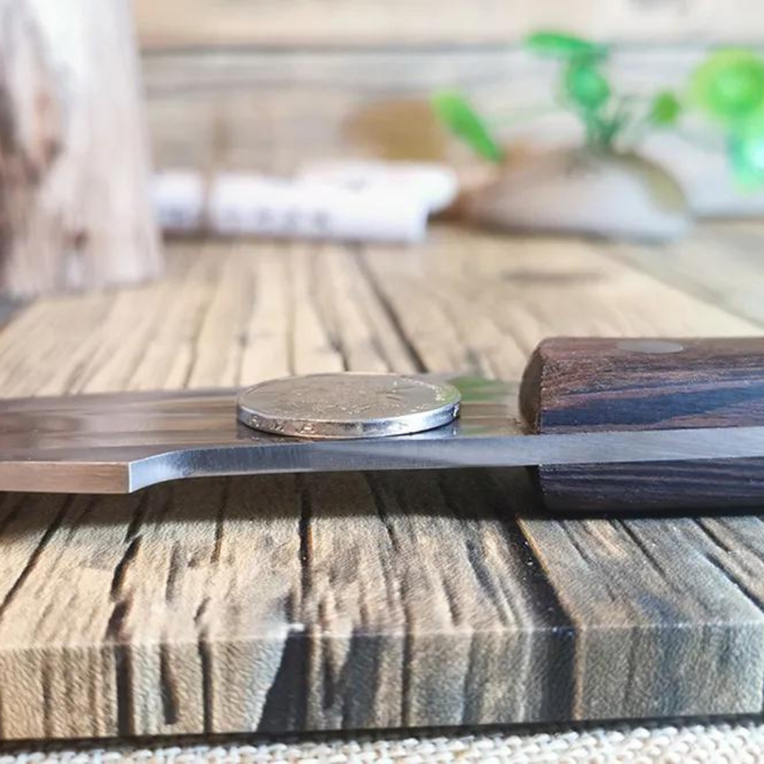 Handmade Knife - Hand-Forged + Leather Sheath