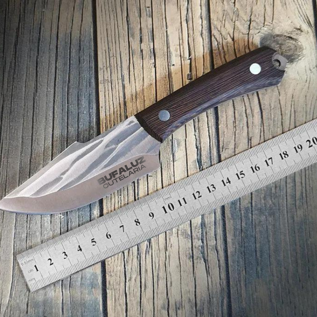 Handmade Knife - Hand-Forged + Leather Sheath