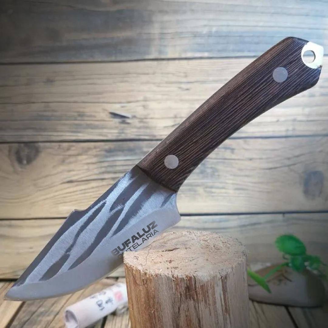 Handmade Knife - Hand-Forged + Leather Sheath