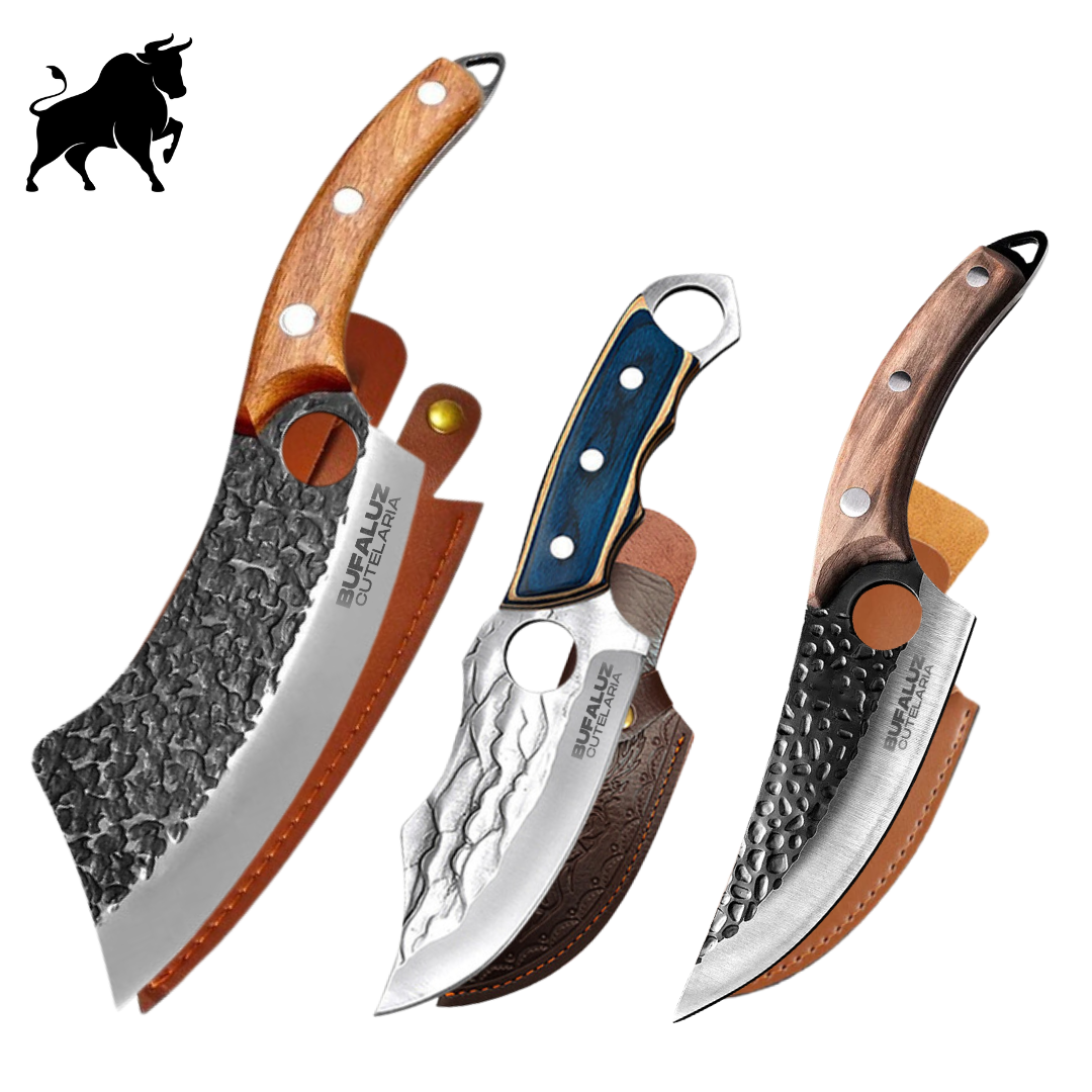 Set of 3 Professional Knives - Buy 1 Get 3 [Hand-Forged]