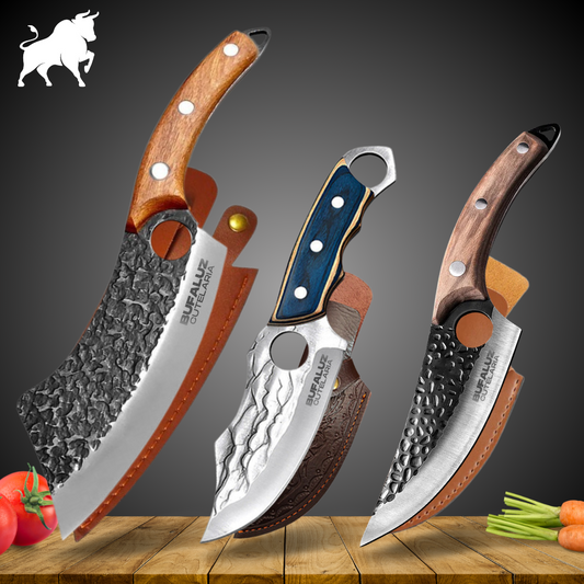 Set of 3 Professional Knives - Buy 1 Get 3 [Hand-Forged]